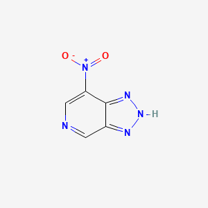 molecular formula C5H3N5O2 B560701 7-Nitro-1H-[1,2,3]triazolo[4,5-C]pyridine CAS No. 108800-64-2
