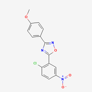 5-(2-chloro-5-nitrophenyl)-3-(4-methoxyphenyl)-1,2,4-oxadiazole