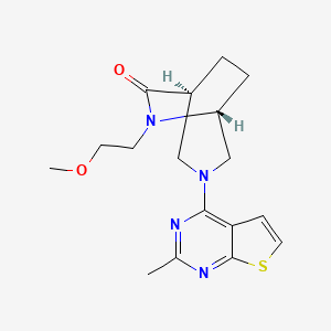 (1S,5R)-6-(2-methoxyethyl)-3-(2-methylthieno[2,3-d]pyrimidin-4-yl)-3,6-diazabicyclo[3.2.2]nonan-7-one