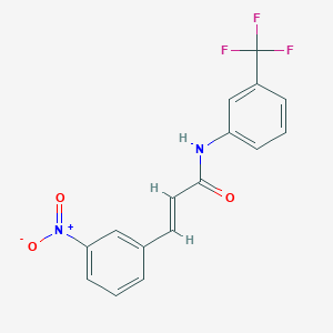 (2E)-3-(3-nitrophenyl)-N-[3-(trifluoromethyl)phenyl]prop-2-enamide