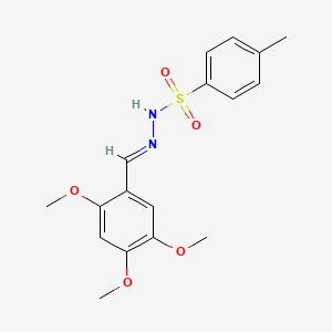 molecular formula C17H20N2O5S B5607074 4-methyl-N-[(E)-(2,4,5-trimethoxyphenyl)methylideneamino]benzenesulfonamide 