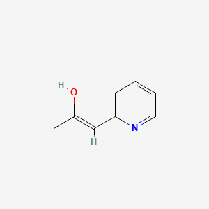molecular formula C8H9NO B560711 (1Z)-1-(2-Pyridinyl)-1-propen-2-ol CAS No. 106259-97-6