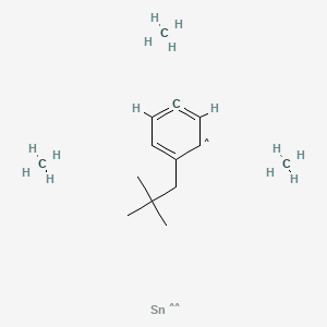 molecular formula C14H27Sn B560712 Trimethyl[4-(2,2-dimethylpropyl)phenyl]stannane CAS No. 19962-39-1