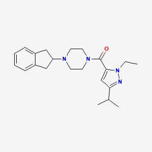 1-(2,3-dihydro-1H-inden-2-yl)-4-[(1-ethyl-3-isopropyl-1H-pyrazol-5-yl)carbonyl]piperazine