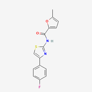 molecular formula C15H11FN2O2S B5607137 N-[4-(4-fluorophenyl)-1,3-thiazol-2-yl]-5-methyl-2-furamide 