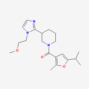 1-(5-isopropyl-2-methyl-3-furoyl)-3-[1-(2-methoxyethyl)-1H-imidazol-2-yl]piperidine