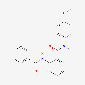 molecular formula C21H18N2O3 B5607179 2-(benzoylamino)-N-(4-methoxyphenyl)benzamide 