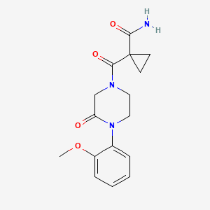 1-{[4-(2-methoxyphenyl)-3-oxo-1-piperazinyl]carbonyl}cyclopropanecarboxamide