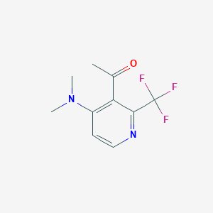 1-[4-(DIMETHYLAMINO)-2-(TRIFLUOROMETHYL)PYRIDIN-3-YL]ETHAN-1-ONE