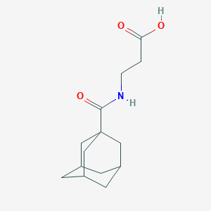 molecular formula C14H21NO3 B056072 3-[(1-Adamantylcarbonyl)amino]propanoic acid CAS No. 21241-42-9
