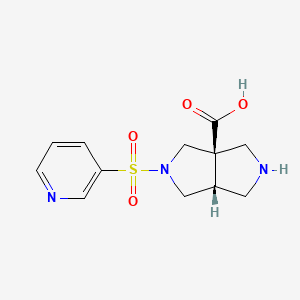 (3aR,6aR)-5-pyridin-3-ylsulfonyl-1,2,3,4,6,6a-hexahydropyrrolo[3,4-c]pyrrole-3a-carboxylic acid