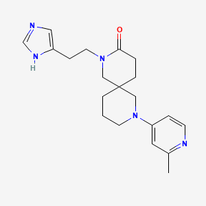 2-[2-(1H-imidazol-4-yl)ethyl]-8-(2-methyl-4-pyridinyl)-2,8-diazaspiro[5.5]undecan-3-one