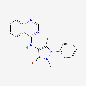 molecular formula C19H17N5O B560722 Quinazopyrine CAS No. 100330-91-4