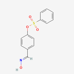 [4-[(E)-hydroxyiminomethyl]phenyl] benzenesulfonate