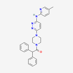 6-[4-(diphenylacetyl)-1-piperazinyl]-N-(5-methyl-2-pyridinyl)-3-pyridazinamine