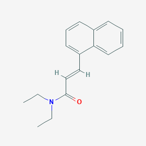 molecular formula C17H19NO B5607250 N,N-diethyl-3-(1-naphthyl)acrylamide 