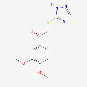 1-(3,4-dimethoxyphenyl)-2-(4H-1,2,4-triazol-3-ylthio)ethanone