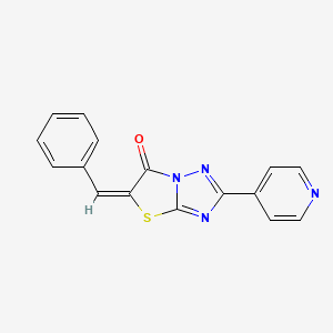 5-benzylidene-2-(4-pyridinyl)[1,3]thiazolo[3,2-b][1,2,4]triazol-6(5H)-one