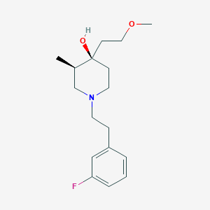 (3R*,4R*)-1-[2-(3-fluorophenyl)ethyl]-4-(2-methoxyethyl)-3-methylpiperidin-4-ol