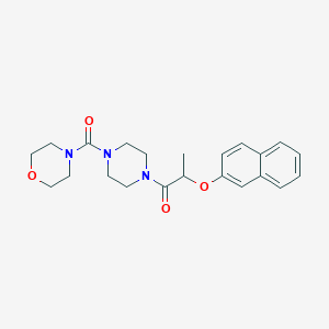 4-({4-[2-(2-naphthyloxy)propanoyl]-1-piperazinyl}carbonyl)morpholine