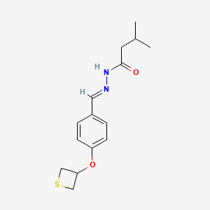 3-methyl-N'-[4-(3-thietanyloxy)benzylidene]butanohydrazide