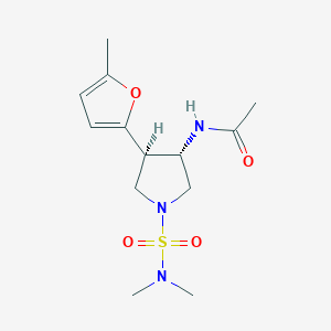 N-[(3S*,4R*)-1-[(dimethylamino)sulfonyl]-4-(5-methyl-2-furyl)-3-pyrrolidinyl]acetamide