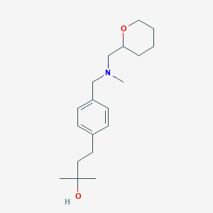 2-methyl-4-(4-{[methyl(tetrahydro-2H-pyran-2-ylmethyl)amino]methyl}phenyl)-2-butanol