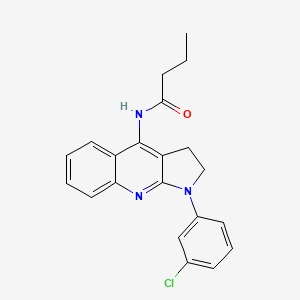 N-[1-(3-chlorophenyl)-2,3-dihydropyrrolo[2,3-b]quinolin-4-yl]butanamide