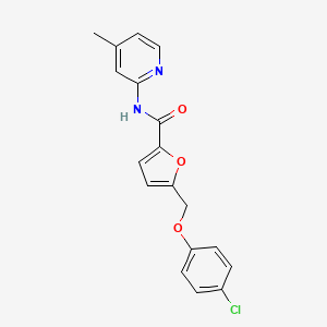 5-[(4-CHLOROPHENOXY)METHYL]-N~2~-(4-METHYL-2-PYRIDYL)-2-FURAMIDE