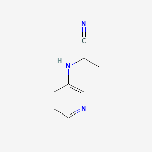 molecular formula C8H9N3 B560752 2-(3-Pyridinylamino)propanenitrile CAS No. 101257-91-4