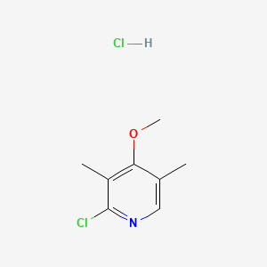 molecular formula C8H11Cl2NO B560755 2-Chloro-3,5-dimethyl-4-methoxypyridine hydrochloride CAS No. 110464-98-7