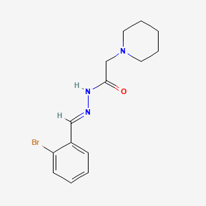 N'-(2-bromobenzylidene)-2-(1-piperidinyl)acetohydrazide