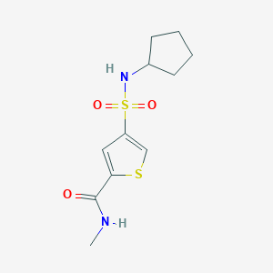 4-[(cyclopentylamino)sulfonyl]-N-methyl-2-thiophenecarboxamide