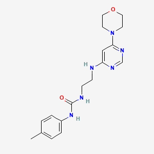 N-(4-methylphenyl)-N'-(2-{[6-(4-morpholinyl)-4-pyrimidinyl]amino}ethyl)urea