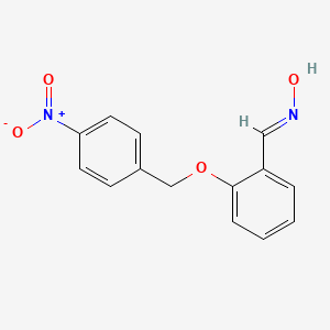 molecular formula C14H12N2O4 B5607609 2-[(4-nitrobenzyl)oxy]benzaldehyde oxime 