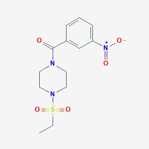 1-(ethylsulfonyl)-4-(3-nitrobenzoyl)piperazine