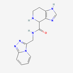 molecular formula C14H15N7O B5607641 N-([1,2,4]triazolo[4,3-a]pyridin-3-ylmethyl)-4,5,6,7-tetrahydro-1H-imidazo[4,5-c]pyridine-4-carboxamide dihydrochloride 