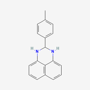 molecular formula C18H16N2 B5607652 2-(4-methylphenyl)-2,3-dihydro-1H-perimidine 