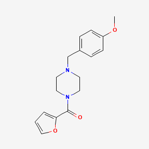 molecular formula C17H20N2O3 B5607677 2-FURYL[4-(4-METHOXYBENZYL)PIPERAZINO]METHANONE 