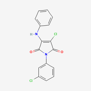 3-anilino-4-chloro-1-(3-chlorophenyl)-1H-pyrrole-2,5-dione