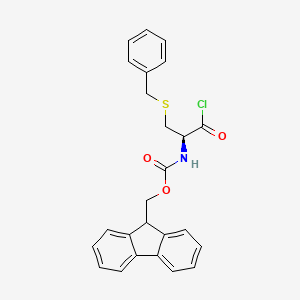 molecular formula C25H22ClNO3S B560774 Fmoc-Cys(Bzl)-Cl CAS No. 103321-55-7