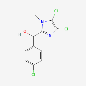 (4-chlorophenyl)(4,5-dichloro-1-methyl-1H-imidazol-2-yl)methanol