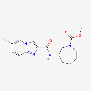 methyl 3-{[(6-chloroimidazo[1,2-a]pyridin-2-yl)carbonyl]amino}azepane-1-carboxylate