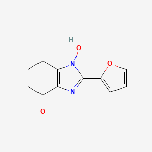 molecular formula C11H10N2O3 B5607885 2-(furan-2-yl)-1-hydroxy-1,5,6,7-tetrahydro-4H-benzimidazol-4-one 