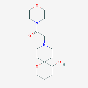 9-[2-(4-morpholinyl)-2-oxoethyl]-1-oxa-9-azaspiro[5.5]undecan-5-ol