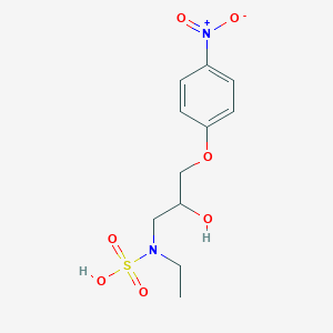 molecular formula C11H16N2O7S B5607899 ethyl[2-hydroxy-3-(4-nitrophenoxy)propyl]sulfamic acid 