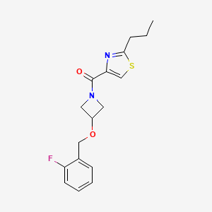 4-({3-[(2-fluorobenzyl)oxy]-1-azetidinyl}carbonyl)-2-propyl-1,3-thiazole