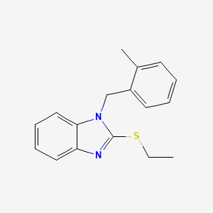 2-(ETHYLSULFANYL)-1-[(2-METHYLPHENYL)METHYL]-1H-1,3-BENZODIAZOLE