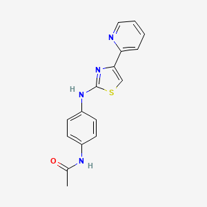 N-(4-{[4-(2-pyridinyl)-1,3-thiazol-2-yl]amino}phenyl)acetamide