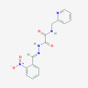 N'-[(E)-(2-nitrophenyl)methylideneamino]-N-(pyridin-2-ylmethyl)oxamide